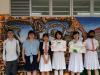 The "Community Art Map" team members took a group photo after finishing the two "Community Art Map" of Mei Foo.