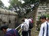  group of students visit North Caponier, which is designed to provide defence using a machine gun.