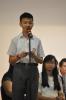 The M.C. of the opening ceremony, 3A Lee Chak Hin