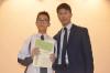 Chu Chun Kwong (1B) was awarded the Third Position in S.1 by the Principal.