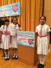 Cherry, Joey and Cherie (from left to right) are very contented with their effort being rewarded.