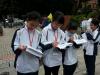 Students studied the architectural styles in Dongshan district.