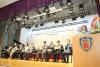Miss Abbie S.K. Chan, Chairman of Po Leung Kuk, is delivering a welcome address.