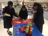 The student librarians were helping to check the answers.