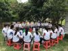 It is a unique experience to play different rhythms with the water buckets.