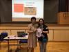 Chairman of PTA  , Ms. Lau Yee Kwan was presenting the flag to our guest speaker.