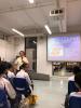 Ms. Kwan was introducing some basic safety swimming rules.