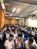 The swimming safety talk for all S.1 students was held in Room G03.