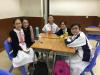 Both teacher and students were having fun in the tea gathering.