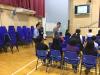 Class teachers sit with the parents of their classes in the session.