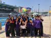 TNK and SFC swimming teams took a group photo at the pool side.