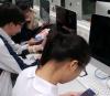 Students were accessing the programme through their mobile devices.