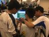 Students were discussing and designing their own program of their car.