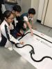 Students were having the test-run for their car before they joined the competition.