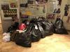 22 bags of donated items for the needy.