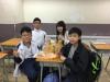 Students enjoyed sharing their secondary school lives with Miss Liu.