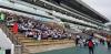 Teachers and students were so excited waiting for the kickoff.