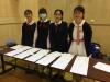 Our lovely reception team of the day.