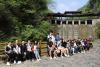 Students took a photo with good view before going to the Miao Village.