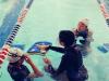 Participants engaged in swimming training with enthusiasm. 