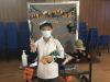 This student has received a small present after playing a halloween game!