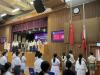 Our scout team conducted flag raising ceremony in the school opening ceremony.