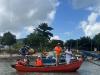 This is a traditional oar propelled boat.