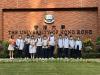 Students took a big photo on the Centennial Campus of the HKU.