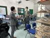Our honourable guest Mr. Tong was exploring the new equipment of our Aviation Laboratory.