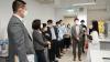 Lecturer Dr. Chan was introducing our bio-tech research project to our honourable guest at the Tony Tong Biotechnology Laboratory.