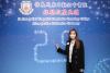 Ms. Carmen K. M. Choi, the school manager and director of Po Leung Kuk, signed her name on the board of the 25th Silver Jubilee Celebration Ceremony!