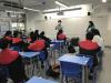 Mr. Chan, the career teacher from SFC, conducted a debriefing session with the alumnus.