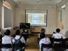 Students were watching a video about the development of medical science in Hong Kong.