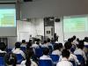 The teacher was introducing the categories about food waste.