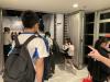 Students entered the exhibition hall of the Hong Kong Museum of History