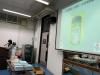 The speaker is sharing knowledge about food labelling with our students.