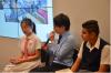 Mr. Lo Lik Cheung is having the sharing session with Lo Abbie from Class 1P and Saeed Ali Hassan Bin Nadeem from Class 1E.