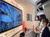 Students immerse themselves in this firefighting simulation system.