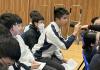 Students ask questions to help them in selecting their electives.