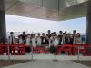 A group photo at the observation deck