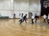 Students participated in a friendly basketball match.
