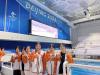 Students are visiting the Ice Cube (National Aquatics Center) and explored the diving platform, feeling as if they were watching the Olympic Games in person.