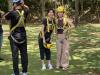 Staff members show excitement and anticipation as they are ready for an adventurous experience together.