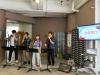 A professional A cappella group was invited to perform during lunchtime.