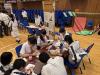 Students enjoy a quiet moment colouring pictures related to Sri Lankan culture.