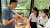 Students are studying the soil specimens that indicate hidden message about the extinction of dinosaurs. 