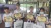 Students have received certificates after completion of the trip.
