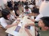 Students had a chance to experience the traditional bamboo weaving skills curing a visit to Luohang Art Village.