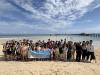 All students and teachers had a group photo on Green Island.