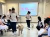 Students are learning to command “McQueen” and “Sorfuk” and are taking their first step toward becoming dog trainers.